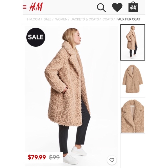 H&M Jackets & Blazers - H&M teddy coat